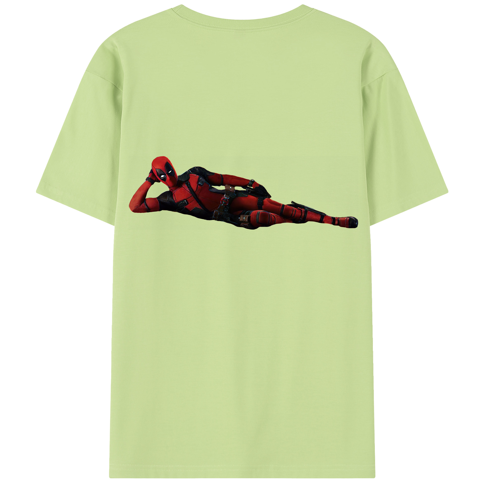 （画像用） Deadpool デッドプール 綿100％半袖Tシャツ（背面プリント）